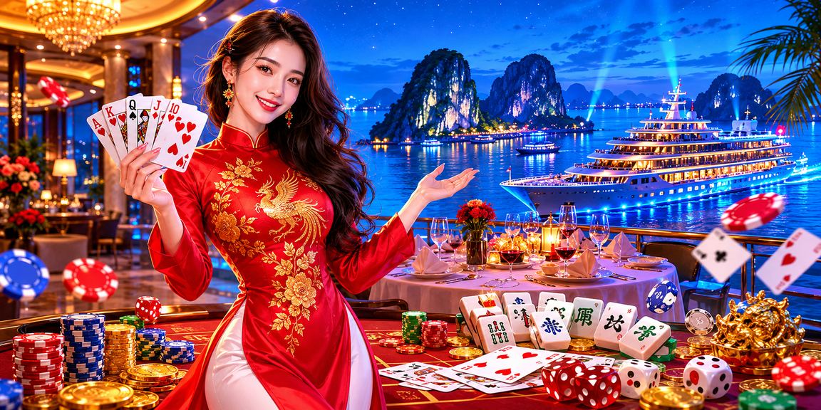 Ván bài casino trực tuyến với khung cảnh Vịnh Hạ Long ấn tượng